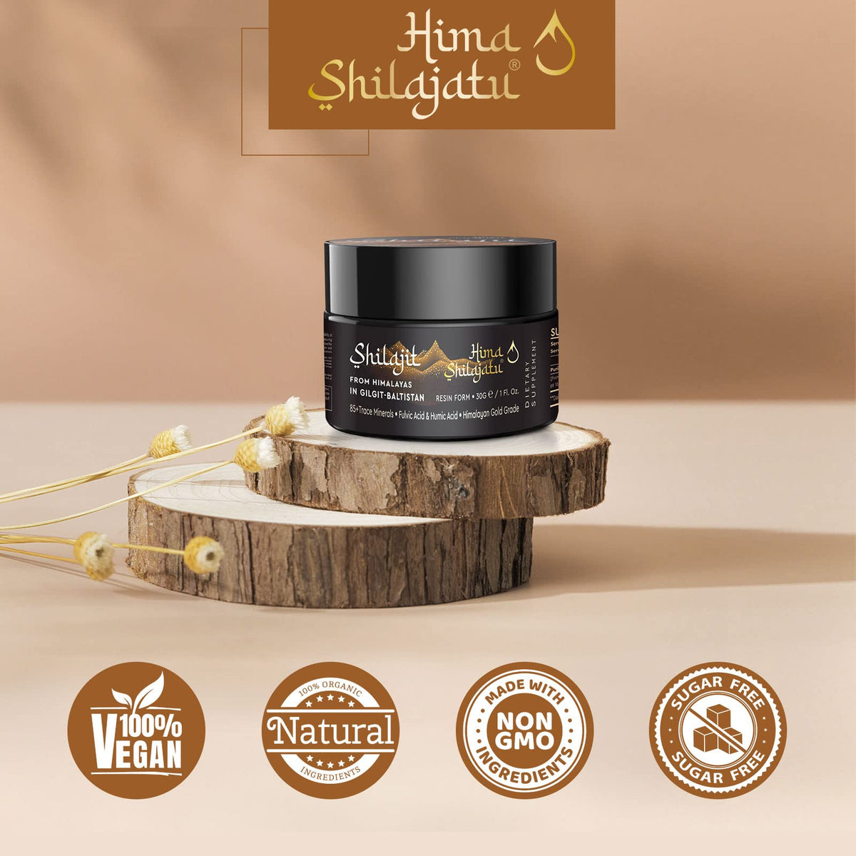 Hima Shilajatu Shilajit Purest Himalayan Organic Shilajit Resin
