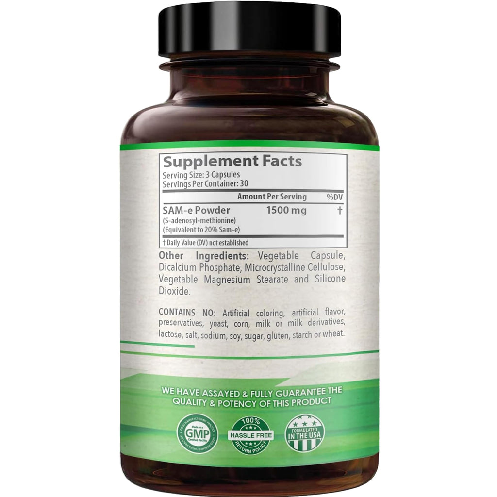 HealthyWayRx SAM-e 1500mg Supplement - 90 Capsules - image 9