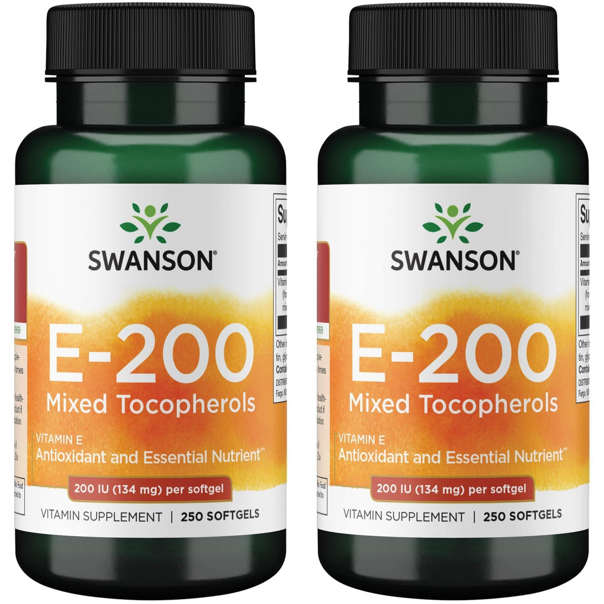 Swanson Vitamin E Mixed Tocopherols 200 IU - 500 Softgels