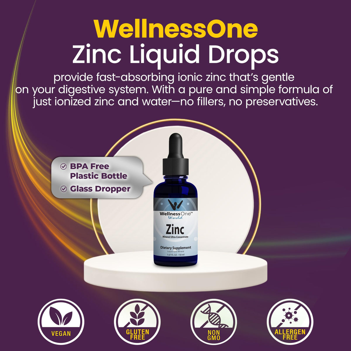WellnessOne Ionic Liquid Zinc Drops for Immunity Support - 1.67 fl oz - image 4