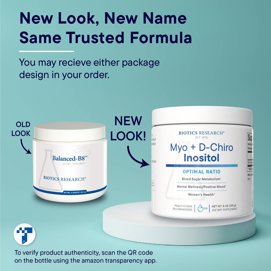 BIOTICS RESEARCH Myo Inositol D-Chiro Inositol 40:1 B8 Powder - 8oz - image 4