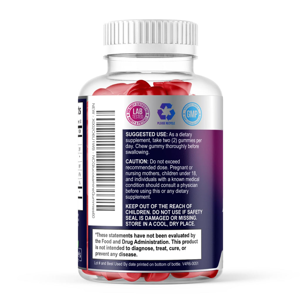 Nature's Choice Joint Support Gummies - Extra Strength Glucosamine