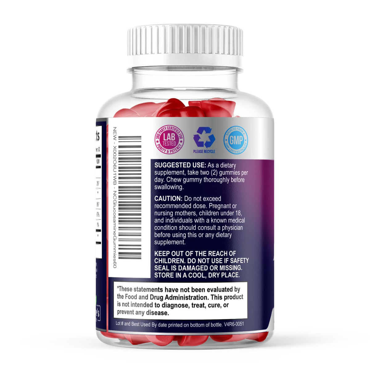 Nature's Choice Joint Support Gummies - Extra Strength Glucosamine