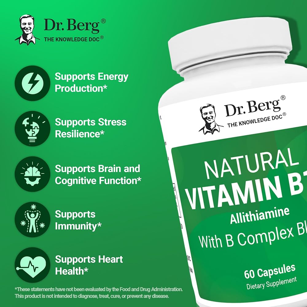 Dr. Berg Natural Vitamin B1 B6 B12 Complex - 60 Capsules - image 3