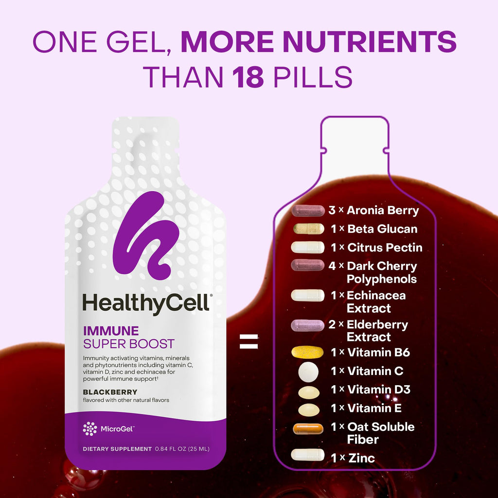 HealthyCell Immune Super Boost Daily Liquid Supplement