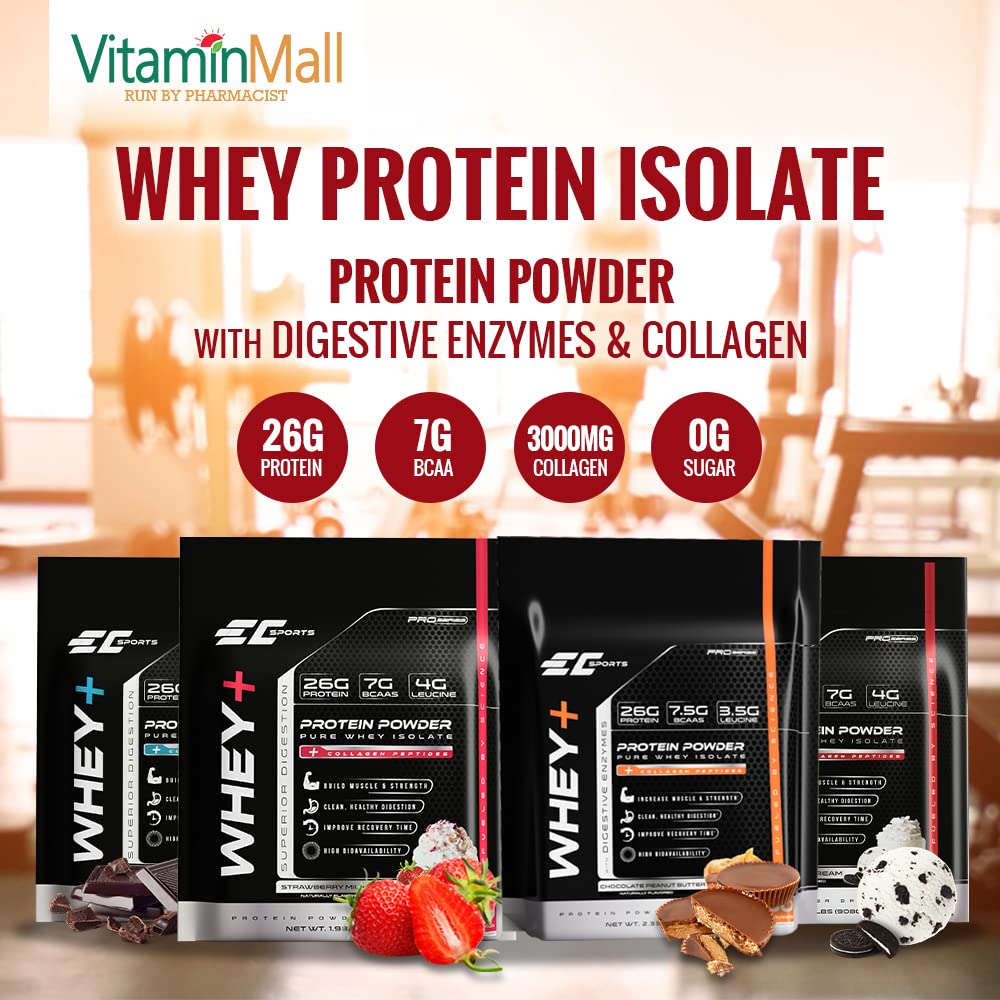 EC Sports Whey+ Protein Powder: Superior Absorption Whey Isolate
