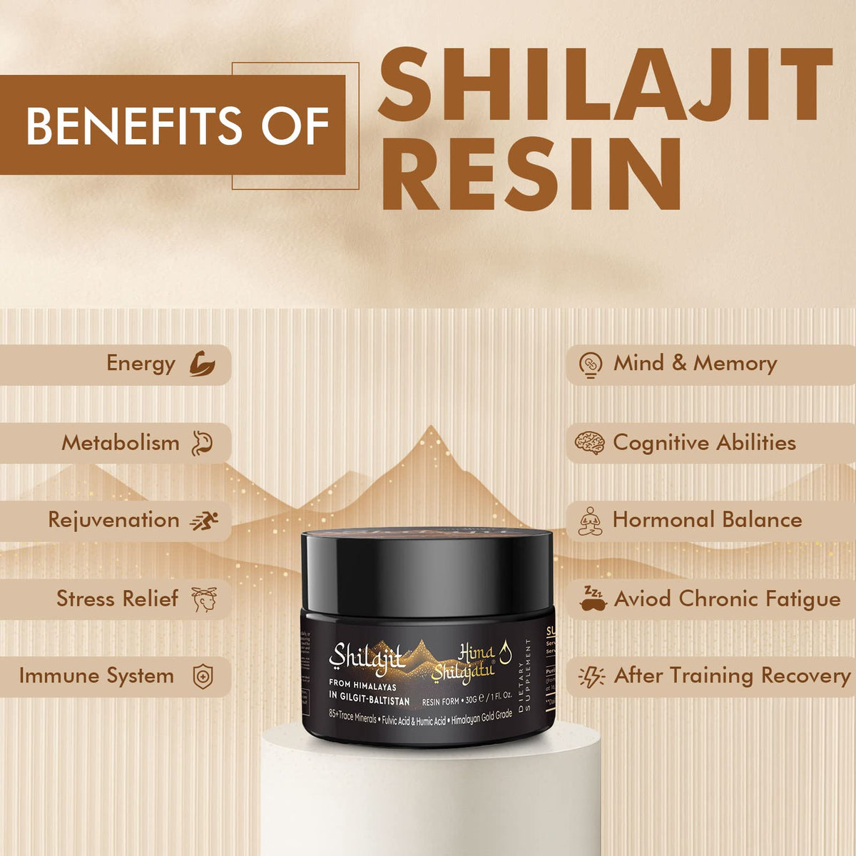 Hima Shilajatu Shilajit Purest Himalayan Organic Shilajit Resin