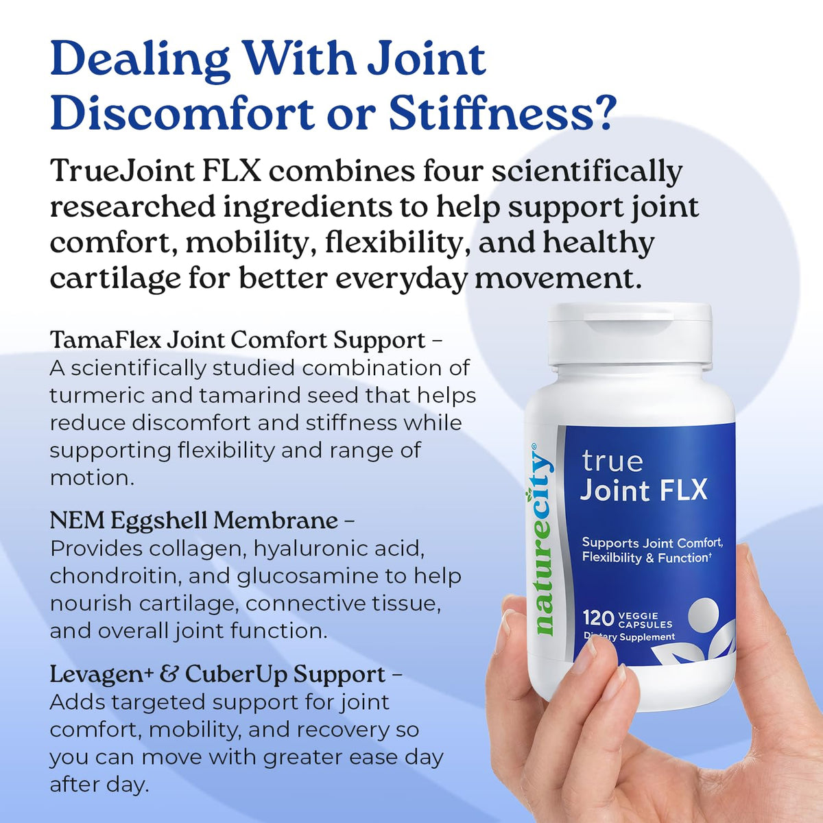 NatureCity True-Joint FLX Joint Supplement - 120 Capsules - image 3