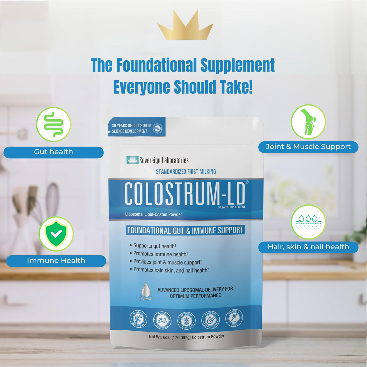 Colostrum-LD Liposomal Powder Unflavored - 6 oz - image 4