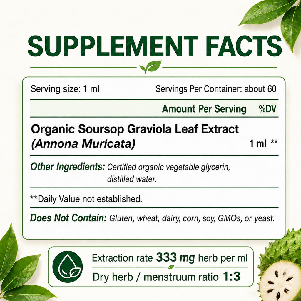 KingHealth Organic Soursop Leaves Extract Drops