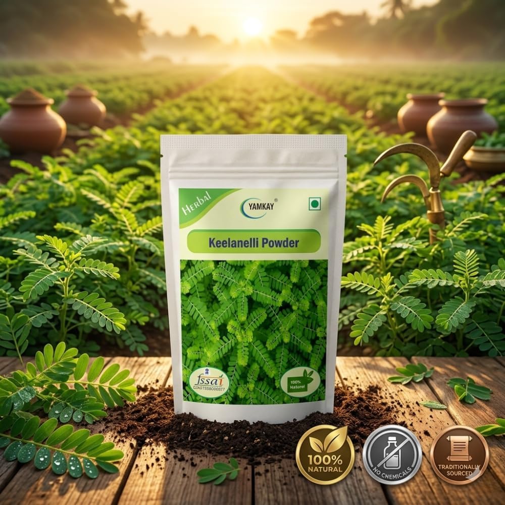YAMKAY Keelanelli Powder Organic 100% Phyllanthus Niruri - 1500 GM - image 3
