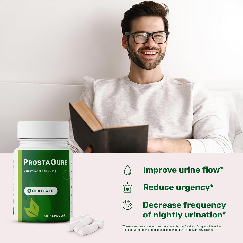 QurItAll ProstaQure Saw Palmetto 1000 mg - 60 Capsules - image 2