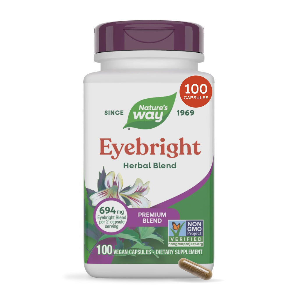 Nature's Way Eyebright Premium Blend Herbal Supplement - 100 Capsules