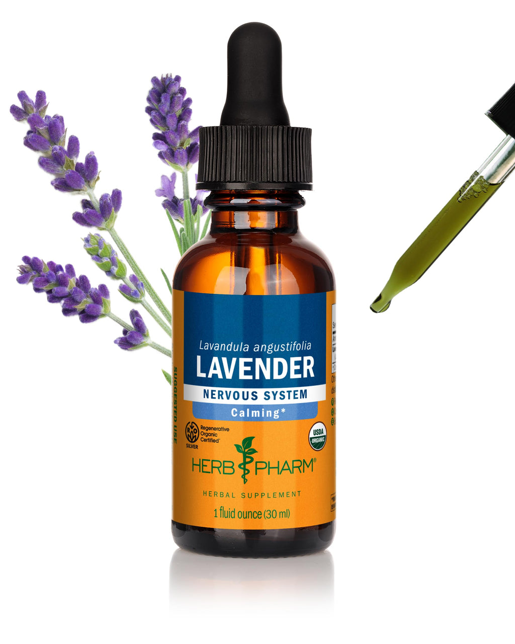 Herb Pharm Certified Organic Lavender Flower Liquid Extract - 1 Fl Oz