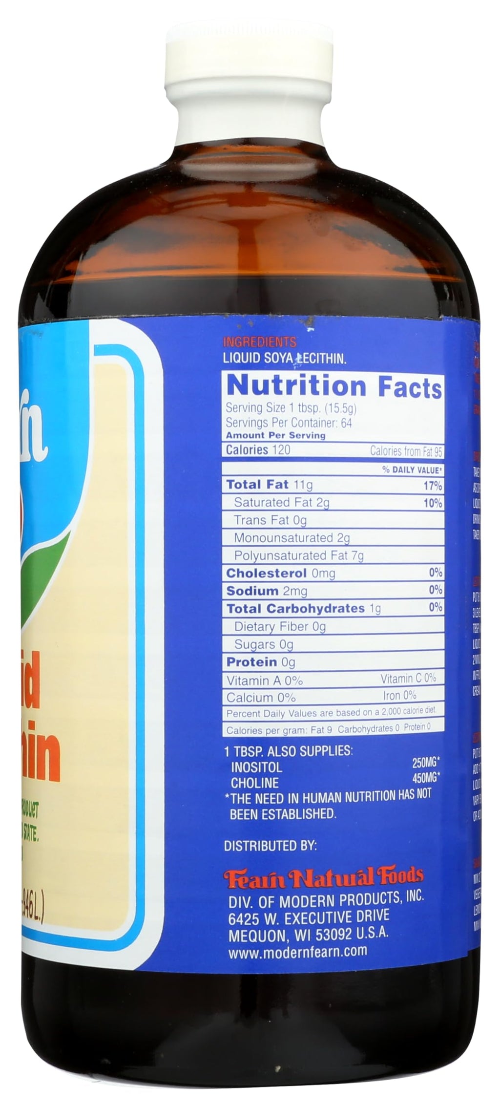 Fearn Liquid Lecithin - 32 fl oz - image 5