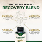 Nature's Nutrition L-Arginine 1000mg Per Serving Supplement