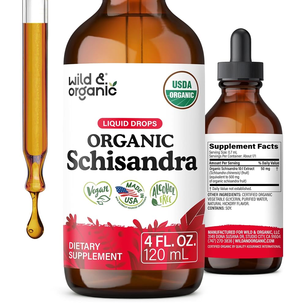 Wild & Organic Schisandra Tincture 500 mg - 4 oz