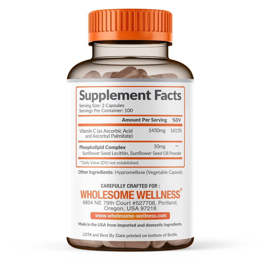 Wholesome Wellness Liposomal Vitamin C Capsules - 200 Count - image 2