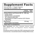 NusaPure Ginkgo Biloba 250mg - 200 Vegetarian Capsules - image 4