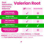 Healthfare Valerian Root Capsules 3000mg for Sleep Support - 240 Capsules - image 4