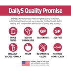 DOCTORS' PREFERRED Daily5 Multivitamin for Women and Men - 90 Capsules - image 5