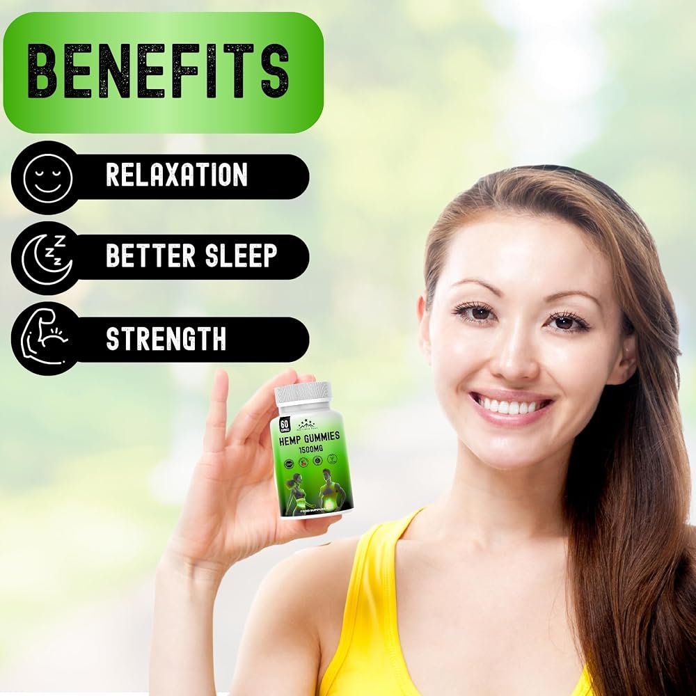 platinumpeak Platinum Peak Hemp Gummies 1500mg for Sleep - 60 Gummies - image 2