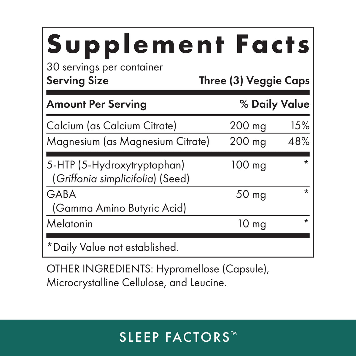 Michael's Sleep Factors with 5-HTP & Melatonin - 90 Capsules - image 2