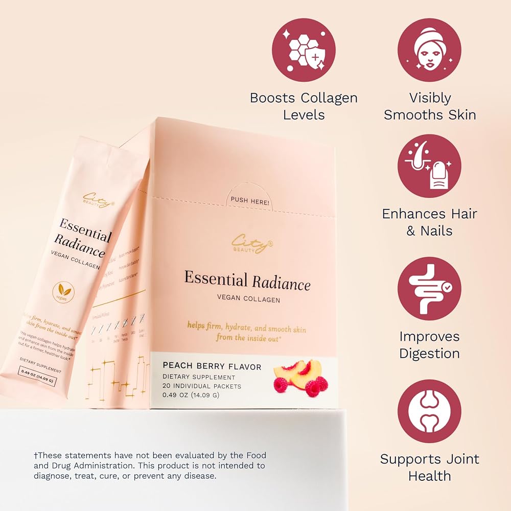 City Beauty Essential Radiance Collagen Boosting Blend - 20 Packets - image 2