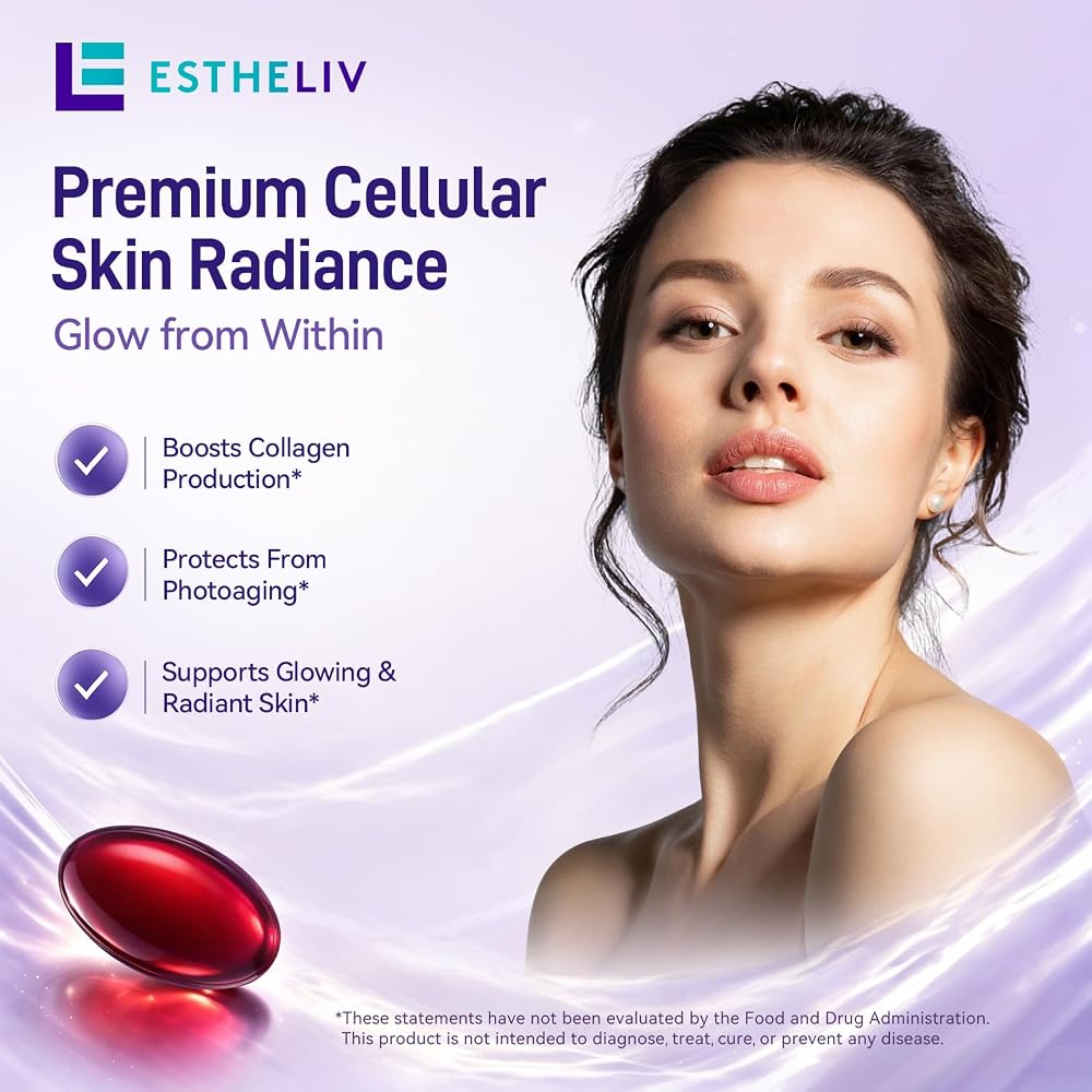 ESTHELIV Premium Cellular Skin Radiance - 60 Softgels - image 4