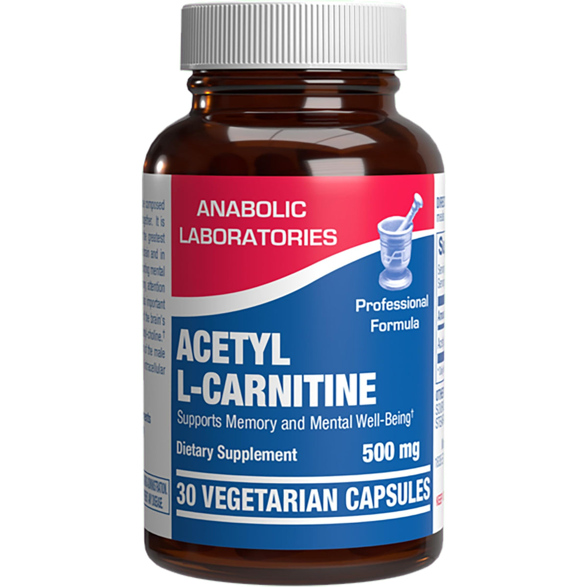 Anabolic Laboratories Acetyl L-Carnitine 500mg - 30 Vegetarian Capsules