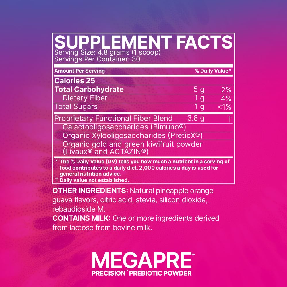 Microbiome Labs MegaPre Prebiotics Supplement for Women & Men