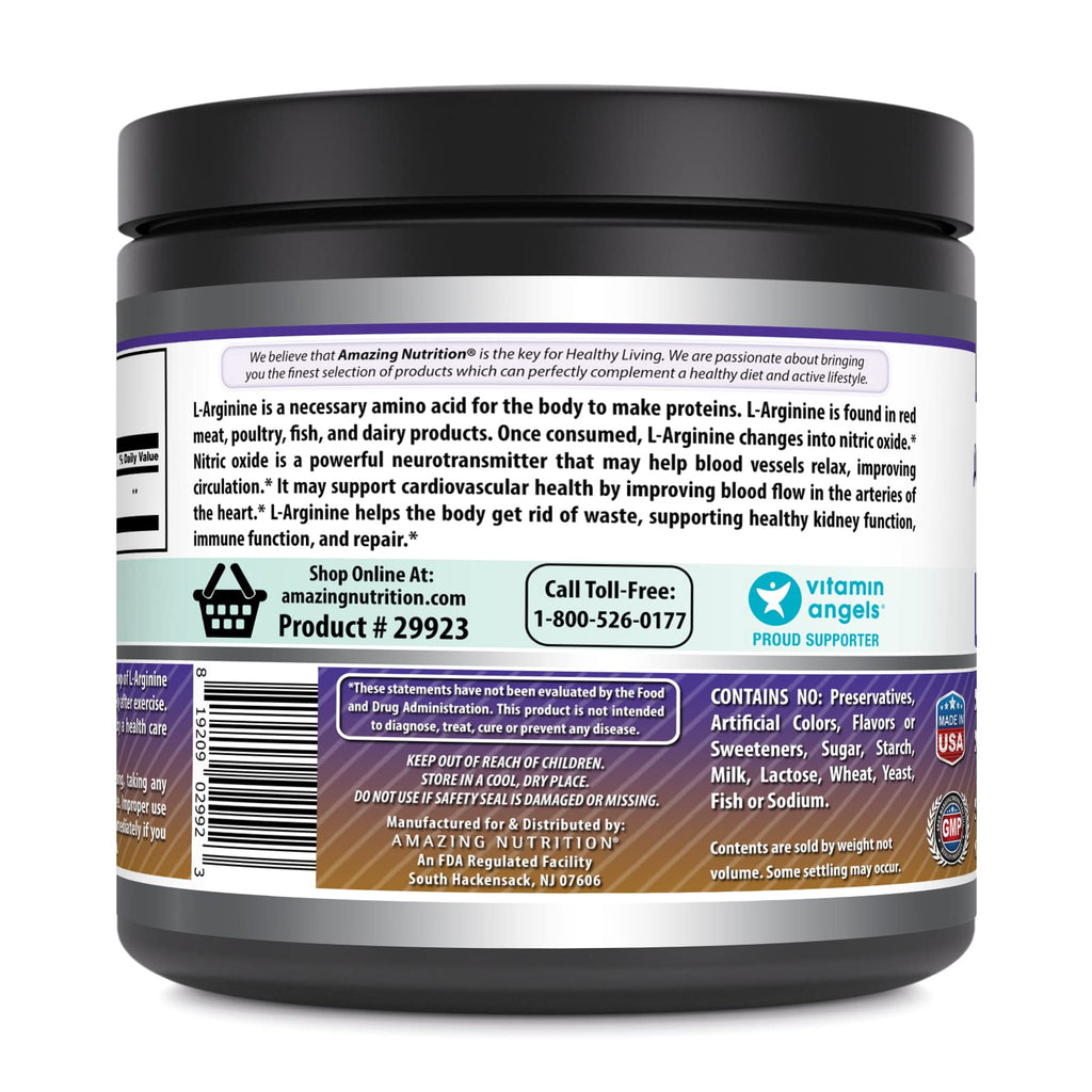 Amazing Nutrition L-Arginine Powder Supplement - 1 Pound - image 3