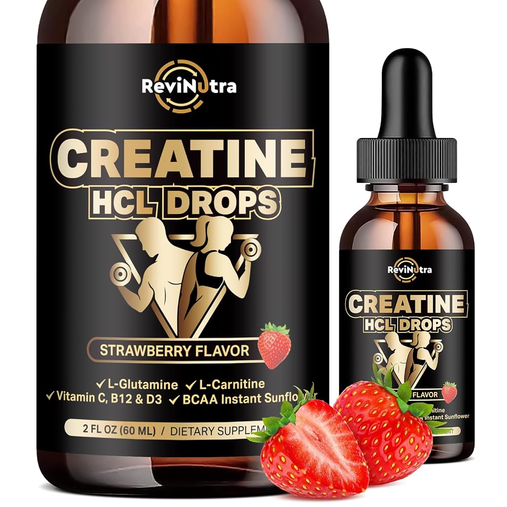 ReviNutra Creatine HCL Liquid Drops for Men & Women
