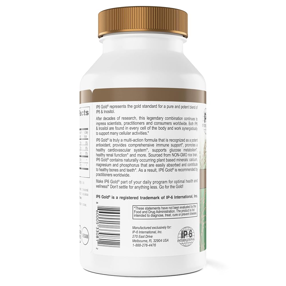 IP6 Gold Inositol Immune Support Formula - 240 Vegetarian Capsules - image 3