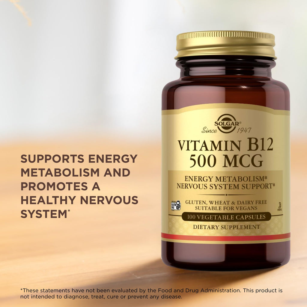 Solgar Vitamin B-12 500mcg - 100 Capsules - image 5