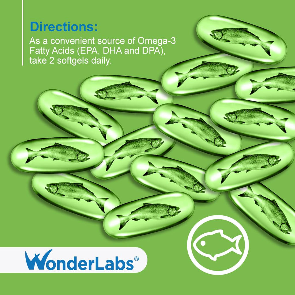 Wonder Laboratories Atlantic Menhaden Fish Oil Omega-3 2000 mg