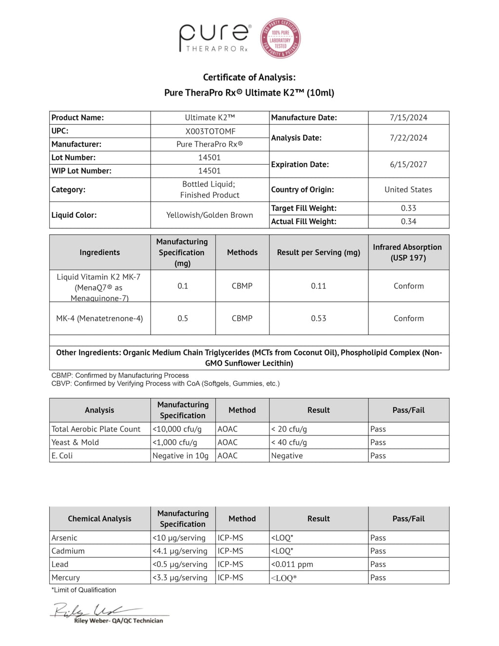 Pure Therapro Rx Liposomal Vitamin K2 Drops MK-4 & MK-7 - 10 mL - image 9