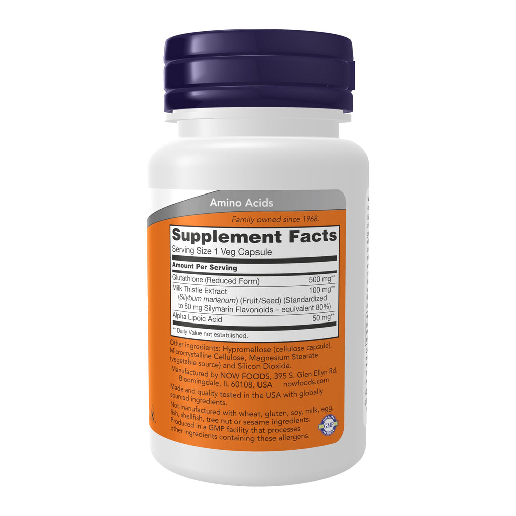 NOW Supplements, Glutathione 500 mg, Detoxification Support, 30 Veg - image 2