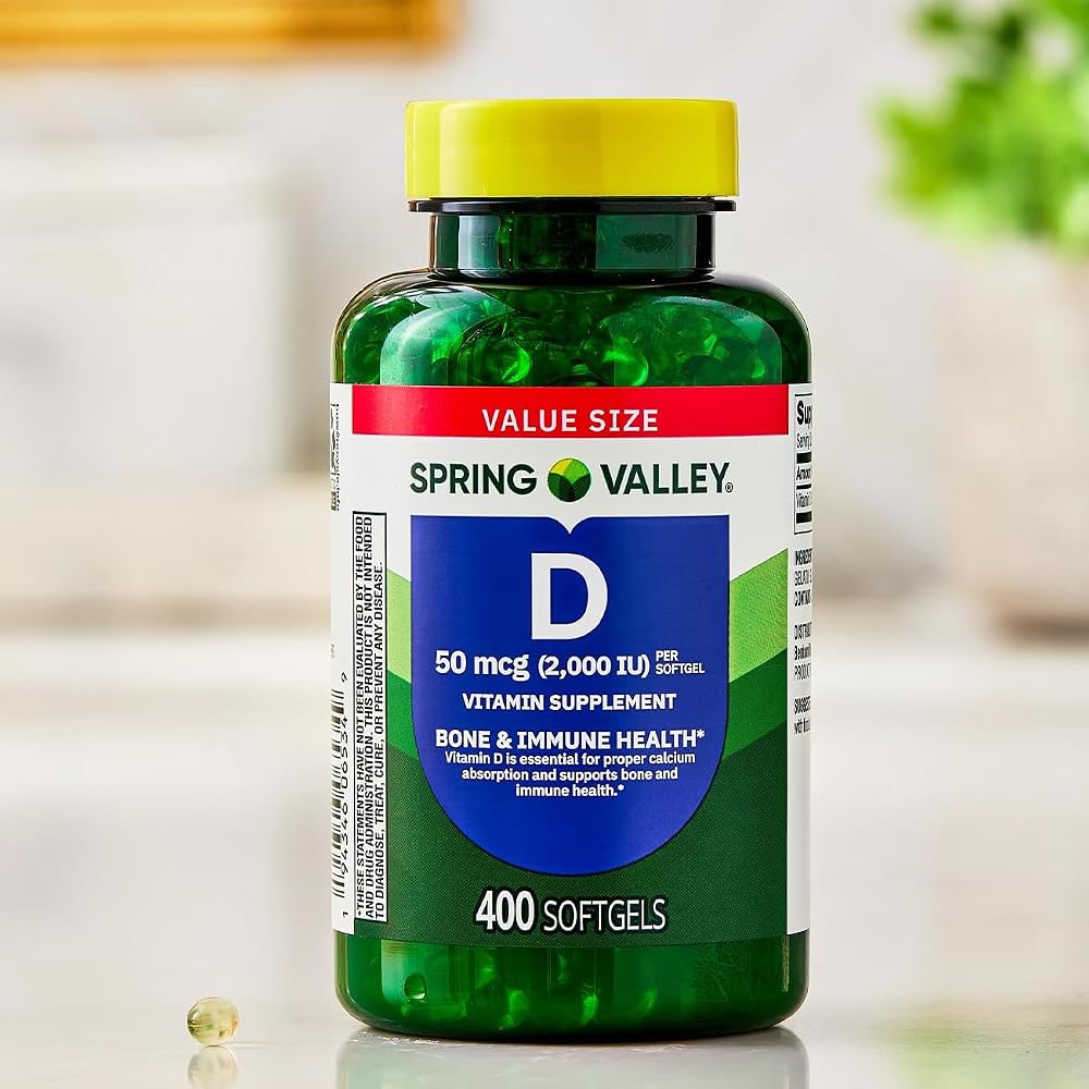 GoodDealsHouse Spring Valley Vitamin D 2000 IU - 400 Softgels - image 3