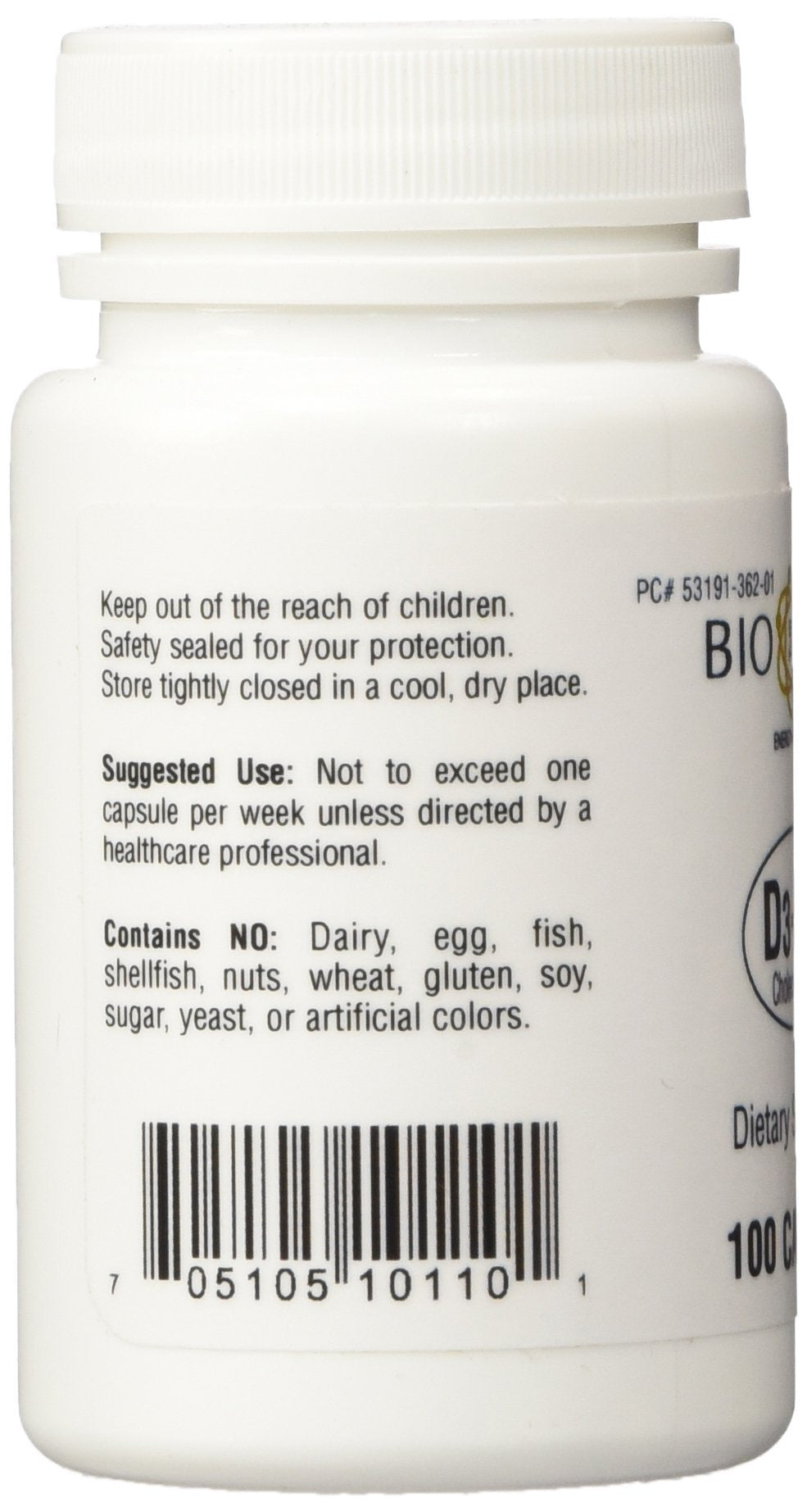 Bio-Tech Pharmacal D3-50 Vitamin D3 50,000 IU - 100 Capsules - image 4