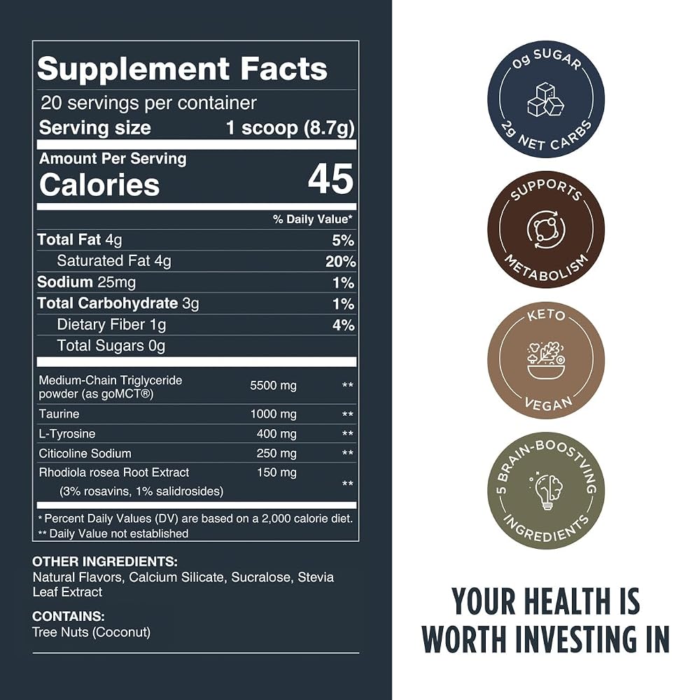 LIFESTACKS Focus Coffee Creamer for Energy & Clarity - 20 Servings - image 3