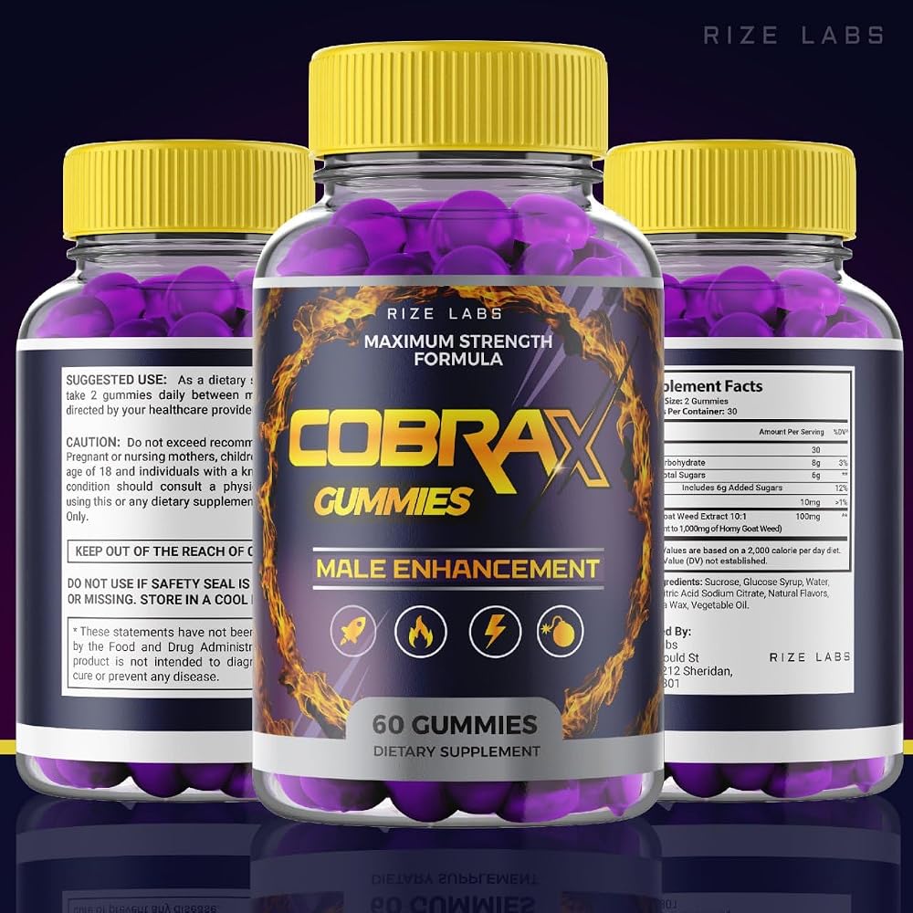 Rize Labs CobraX Gummies for Men Energy & Stamina - 60 Gummies - image 8