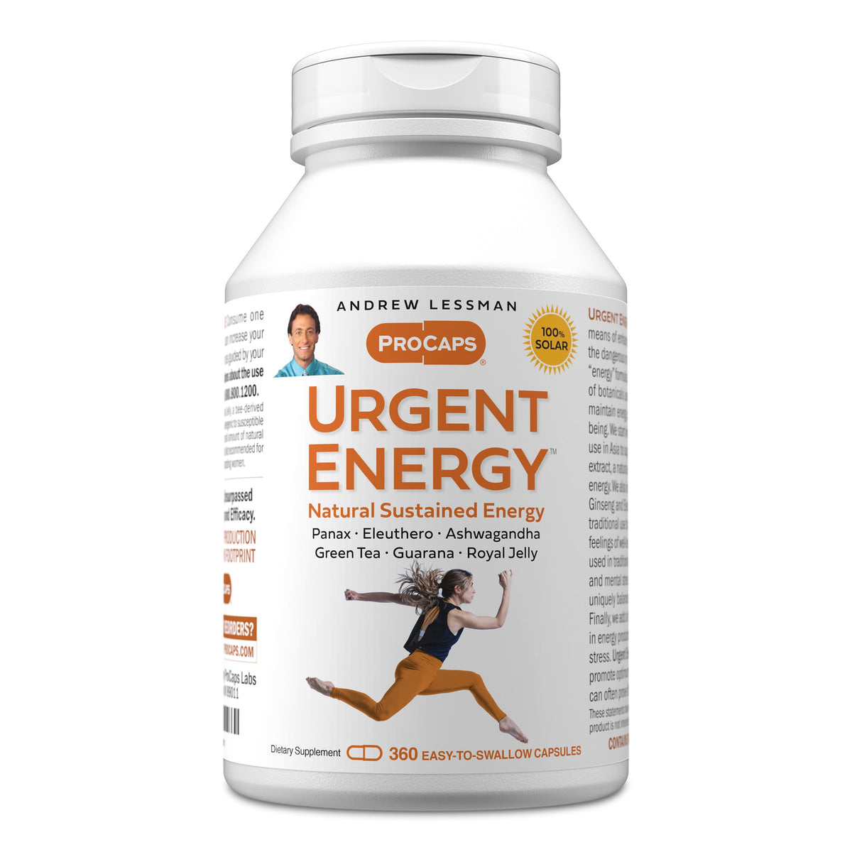 ANDREW LESSMAN Urgent Energy Capsules - Provides a Safe
