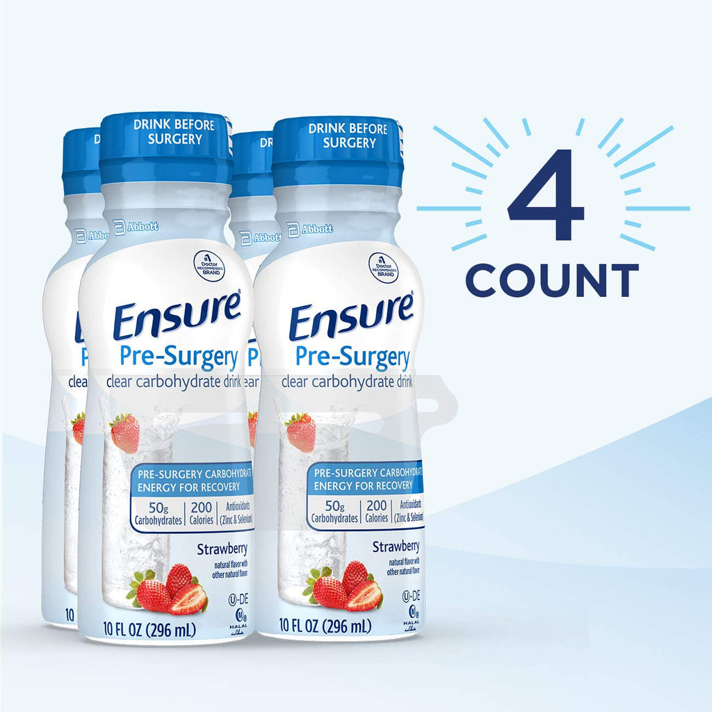 Ensure Pre-Surgery Clear Carbohydrate Drink Strawberry - 4 Pack - image 5