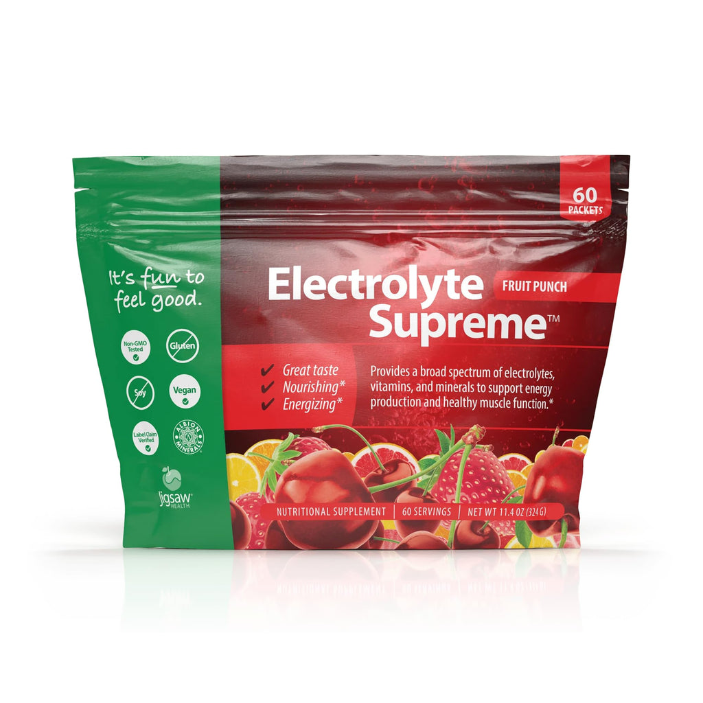Jigsaw Health Electrolyte Supreme Powder Fruit Punch - 60 Servings