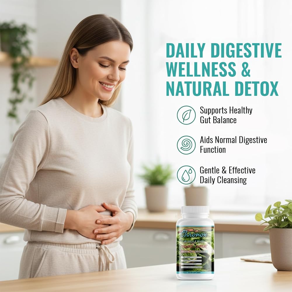 Chronox Chlorella Pure Organic Supplement - 60 Capsules - image 5