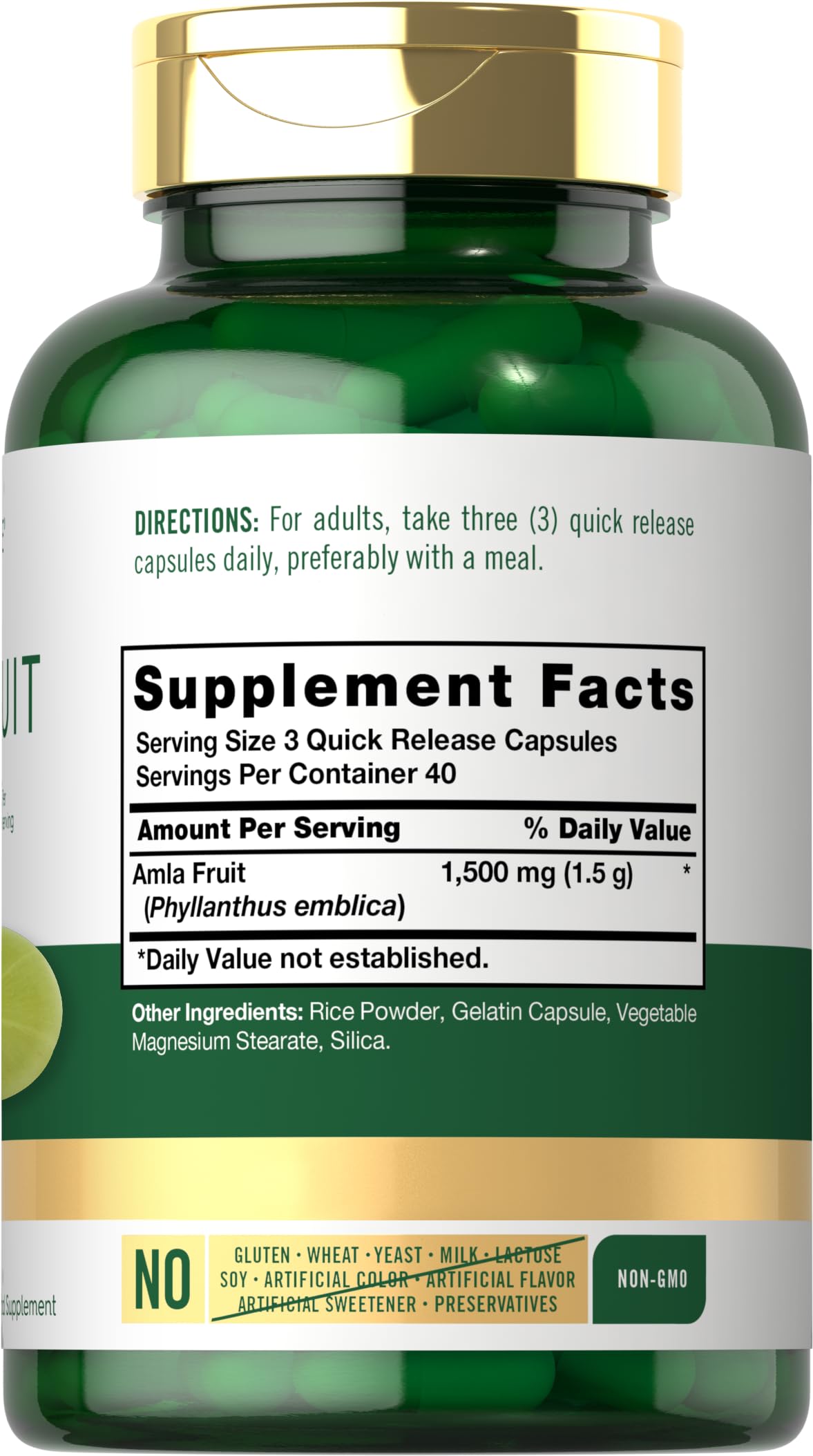 Carlyle Amla Capsules 1500mg - 120 Count - image 2