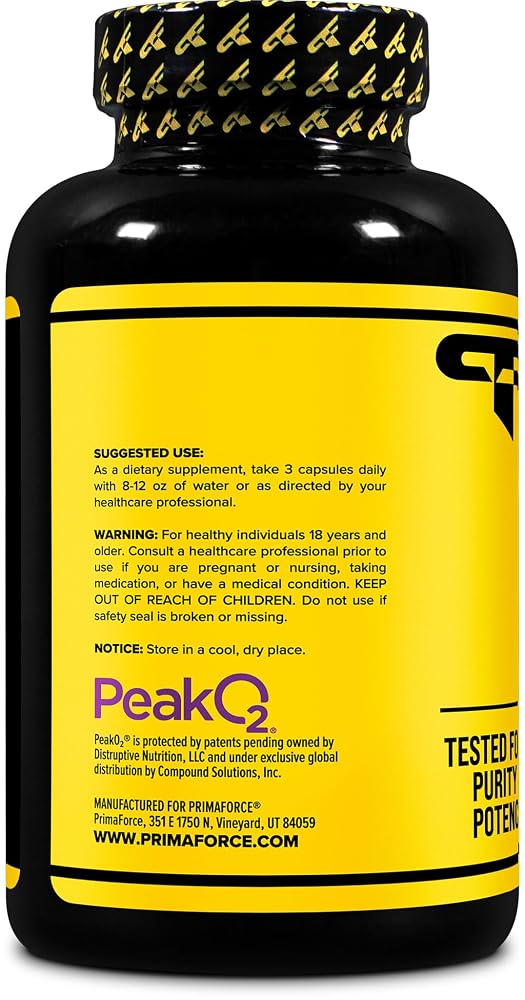 Primaforce Peak O2 Mushroom Blend 2000mg - 180 Capsules - image 3