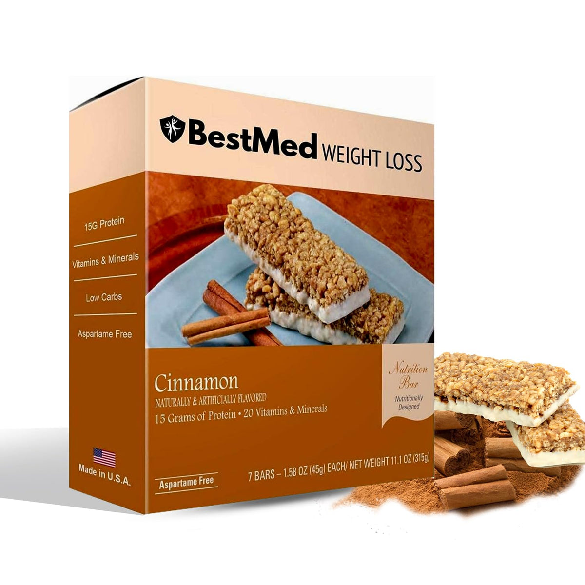 BestMed - High Protein Nutrition Bar - Low-Carb