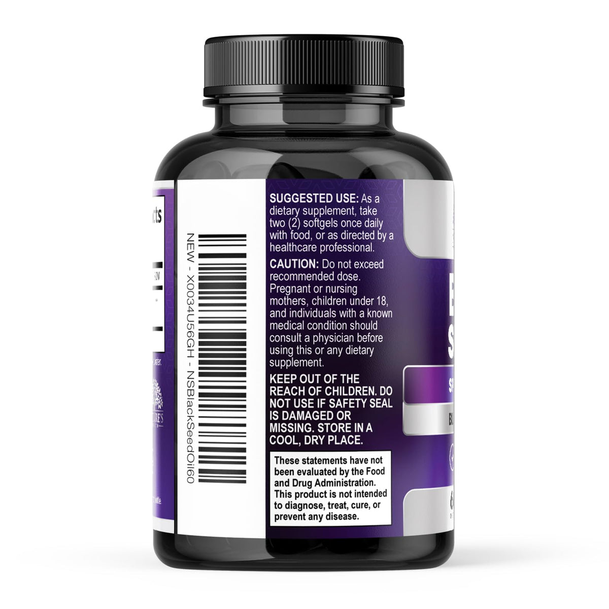 Nature's Strength Black Seed Oil 1000mg - 60 Softgels - image 8